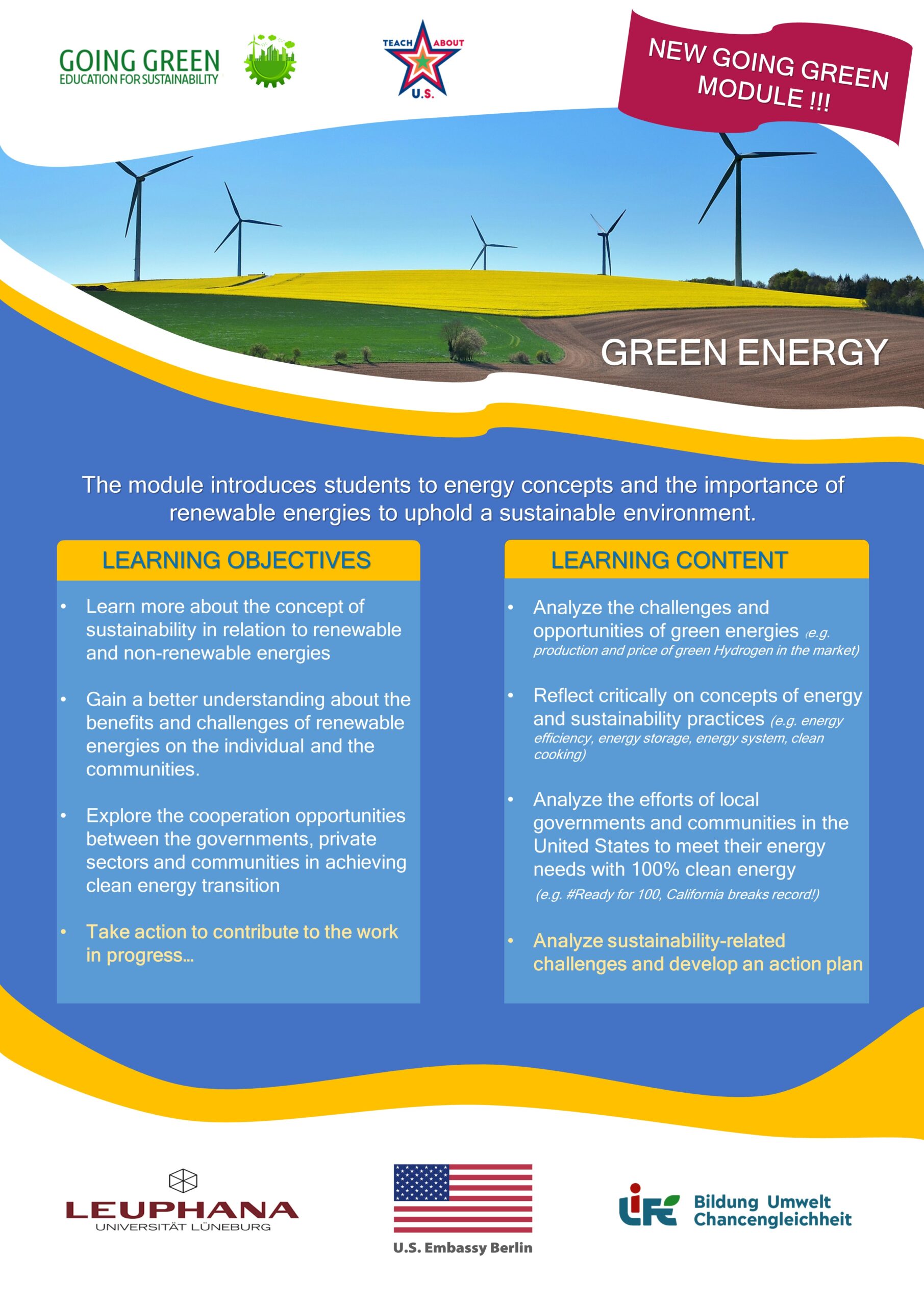 Poster Green Energy - Going Green